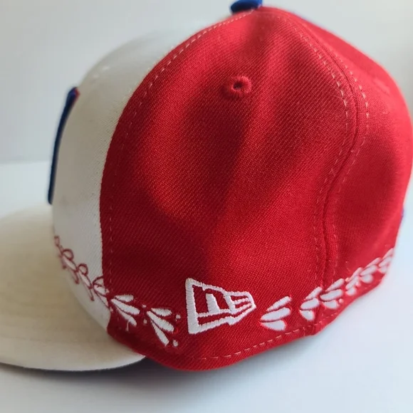 New Era Cap New York Giants NFL19 7 3/8 DFT OSTG  Fitted White/Red/Blue 59fifty - Picture 8 of 10